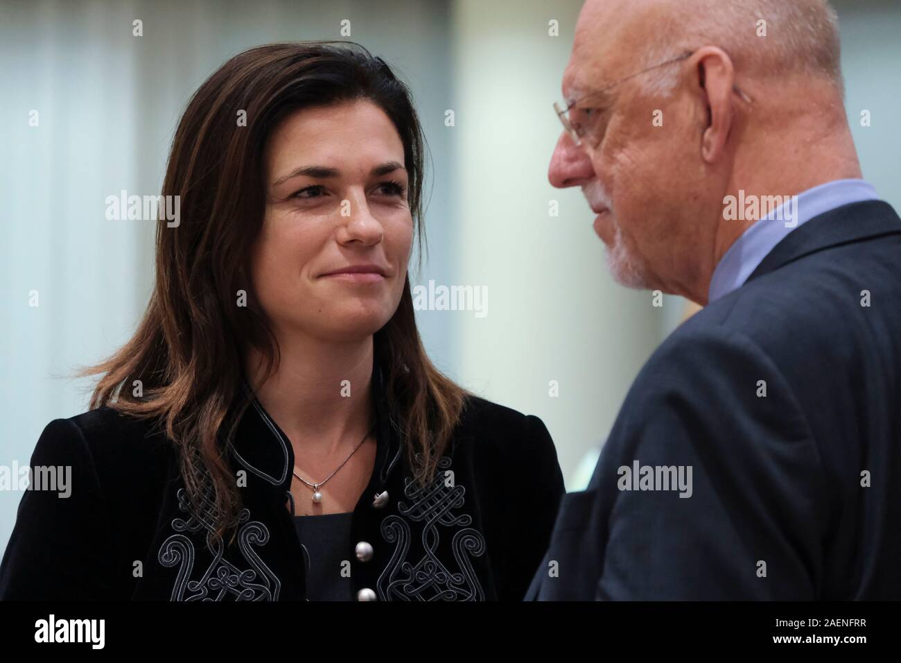 Brussels, Belgium. 10th Dec, 2019. Judit Varga, Hungarian Minister of State for European Union Relations during an European General Affairs Council. Credit: ALEXANDROS MICHAILIDIS/Alamy Live News Stock Photo
