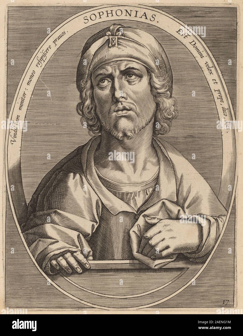 Theodor Galle after Jan van der Straet, Sophonias, published 1613, Sophonias; published 1613 Stock Photo