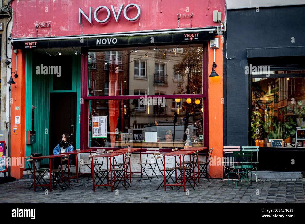 NOVO cafè, Brussels, Belgium Stock Photo