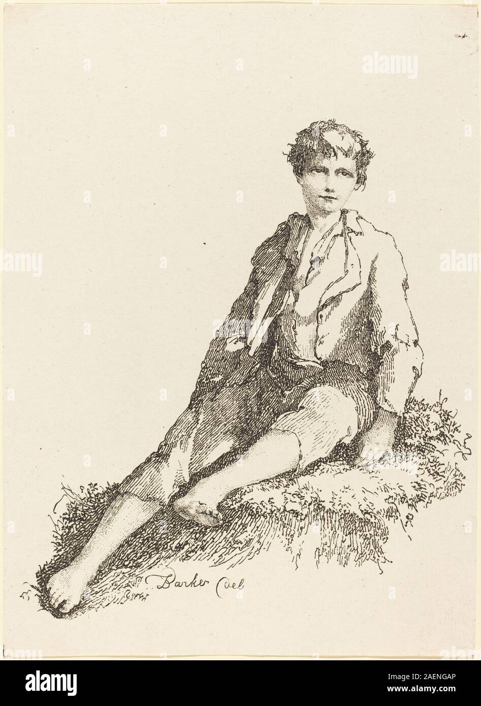 Thomas Barker, Young Boy Seated, 1803, Young Boy Seated; 1803 date Stock Photo