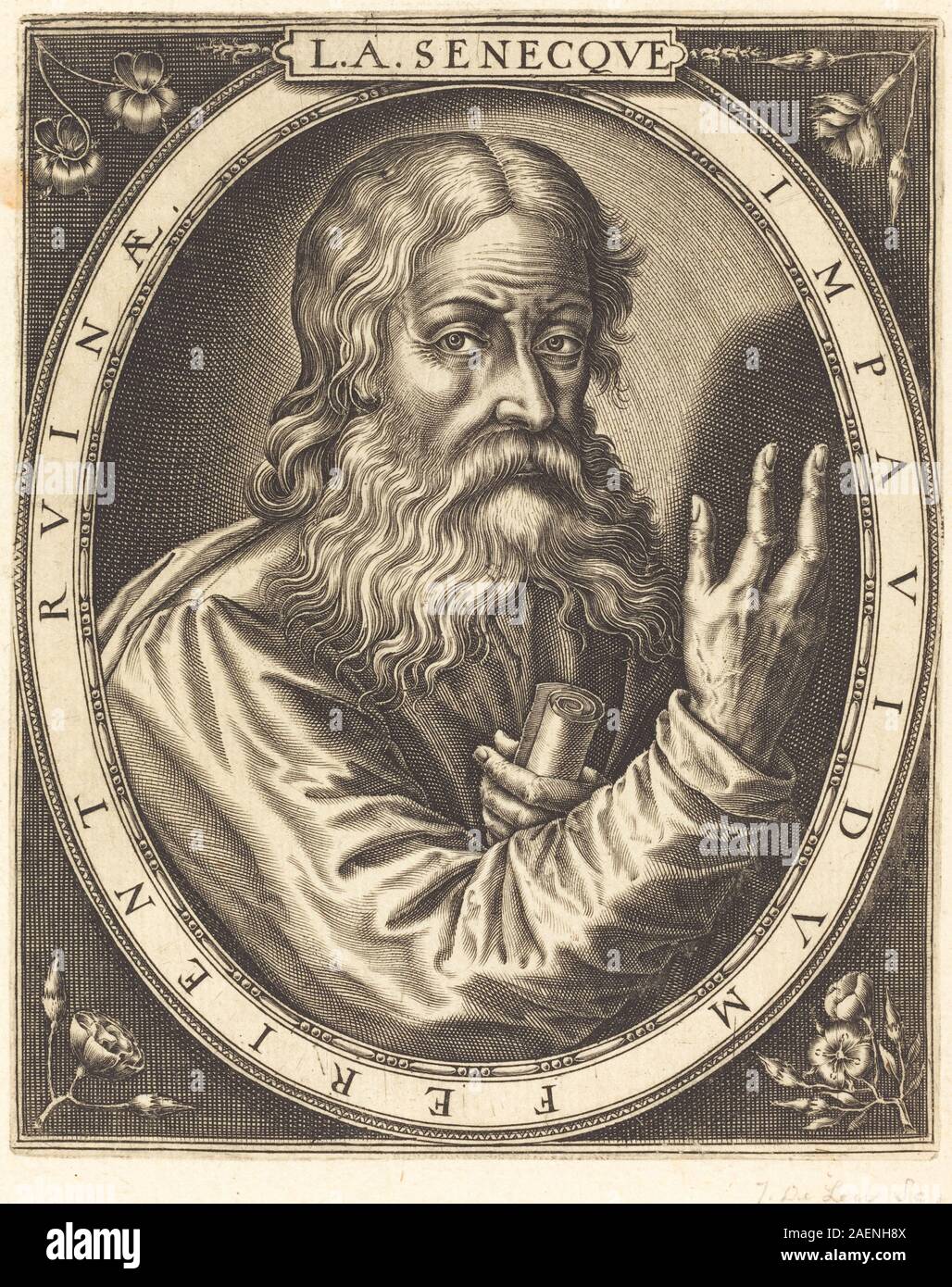 Thomas de Leu, Seneca, Seneca Stock Photo - Alamy