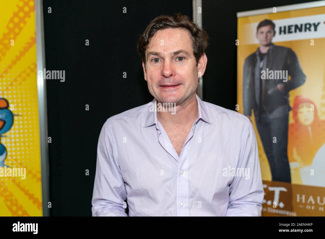 DORTMUND, GERMANY - December 8th 2019: Henry Thomas (*1971, American actor and musician - E.T., Haunting, Psycho IV) at German Comic Con Dortmund, a two day fan convention Stock Photo