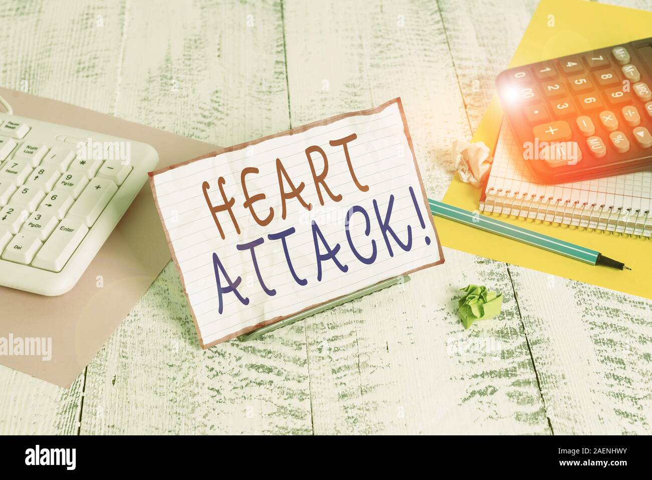 Conceptual hand writing showing Heart Attack. Concept meaning sudden