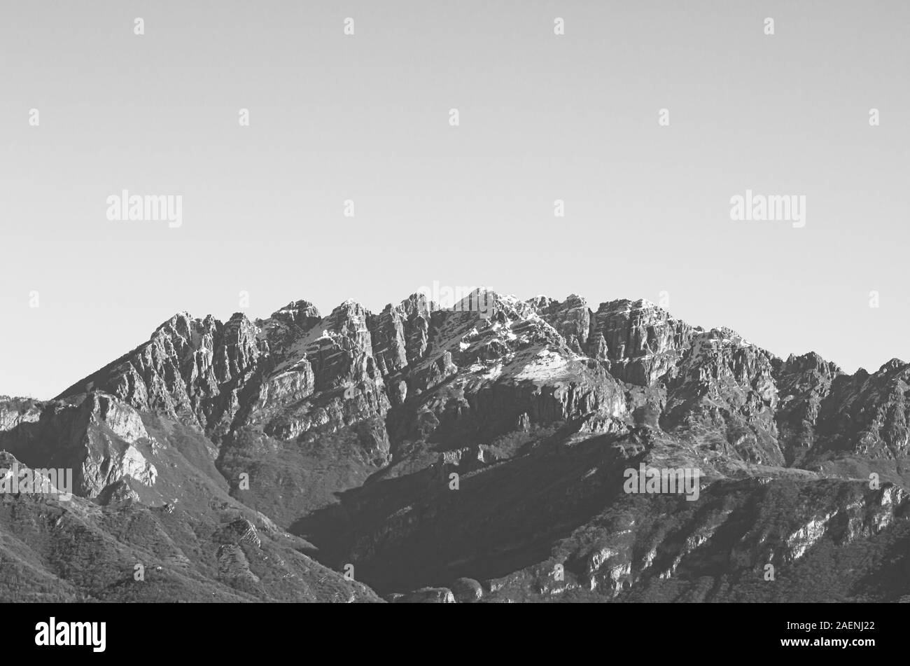 mountain range - italian prealps north east Stock Photo