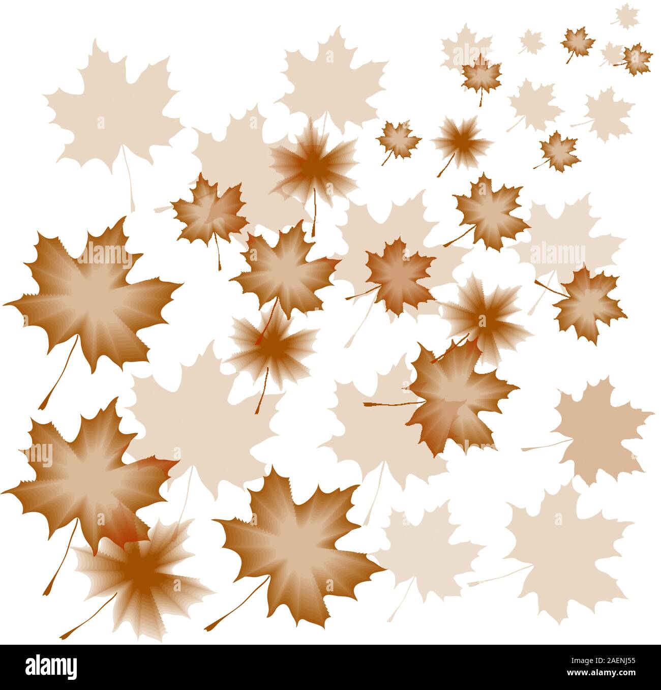 Abstract autumn background from flying leaves of a maple Stock Vector ...