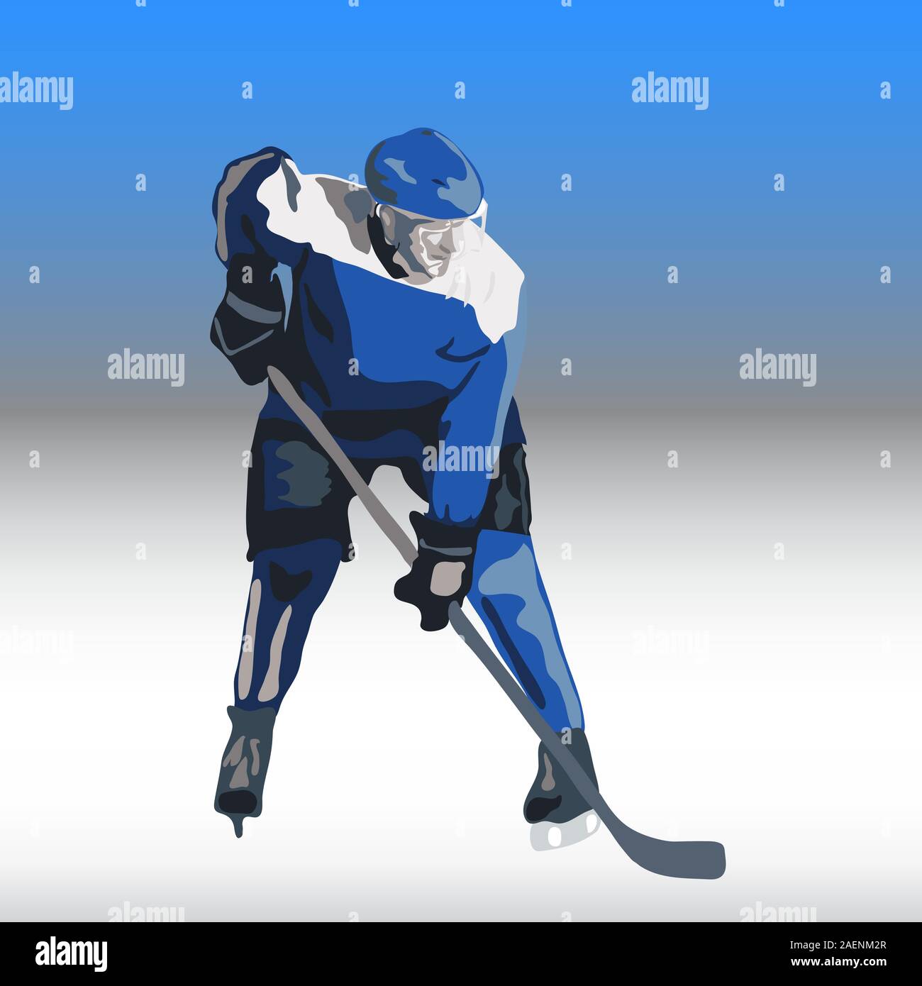 Ice hockey players. Vector illustration Stock Vector Image & Art Alamy