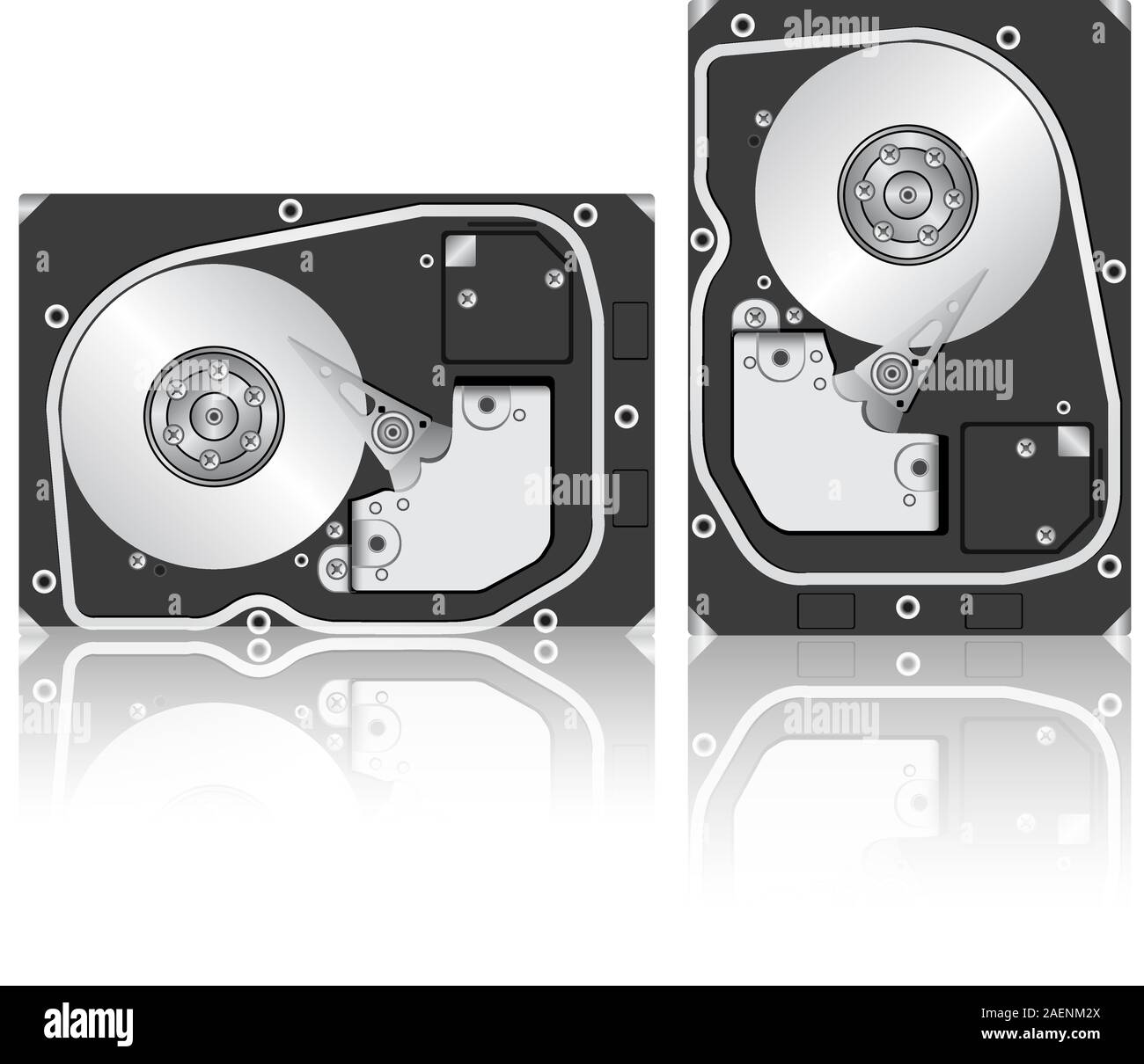 Computer hard disk drive. Vector illustration Stock Vector Image & Art