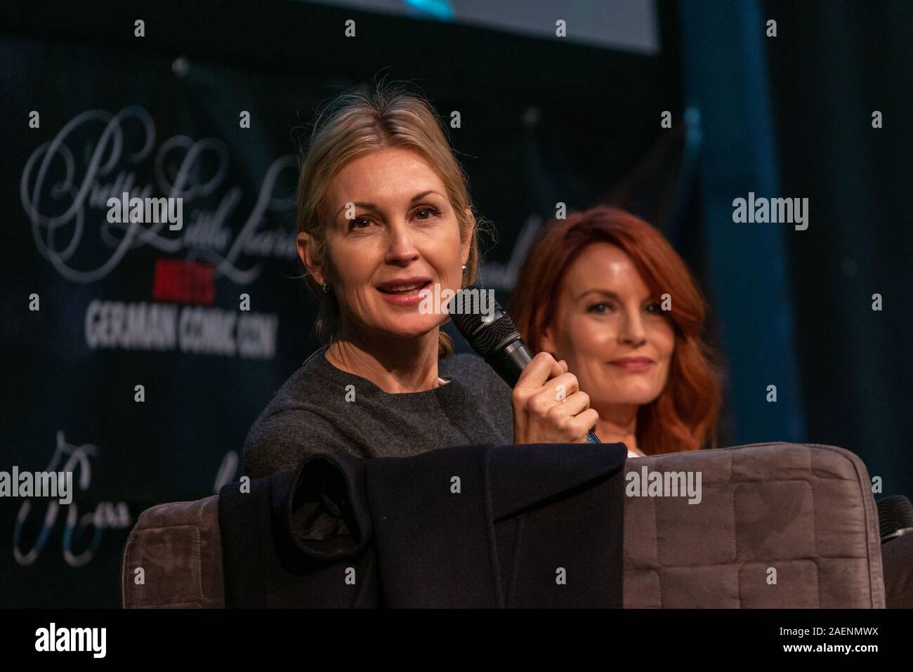 DORTMUND, GERMANY - December 8th 2019: Kelly Rutherford and Laura Leighton at German Comic Con Dortmund, a two day fan convention Stock Photo
