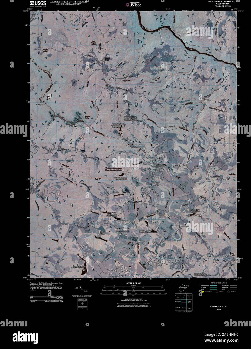 Masontown map hires stock photography and images Alamy