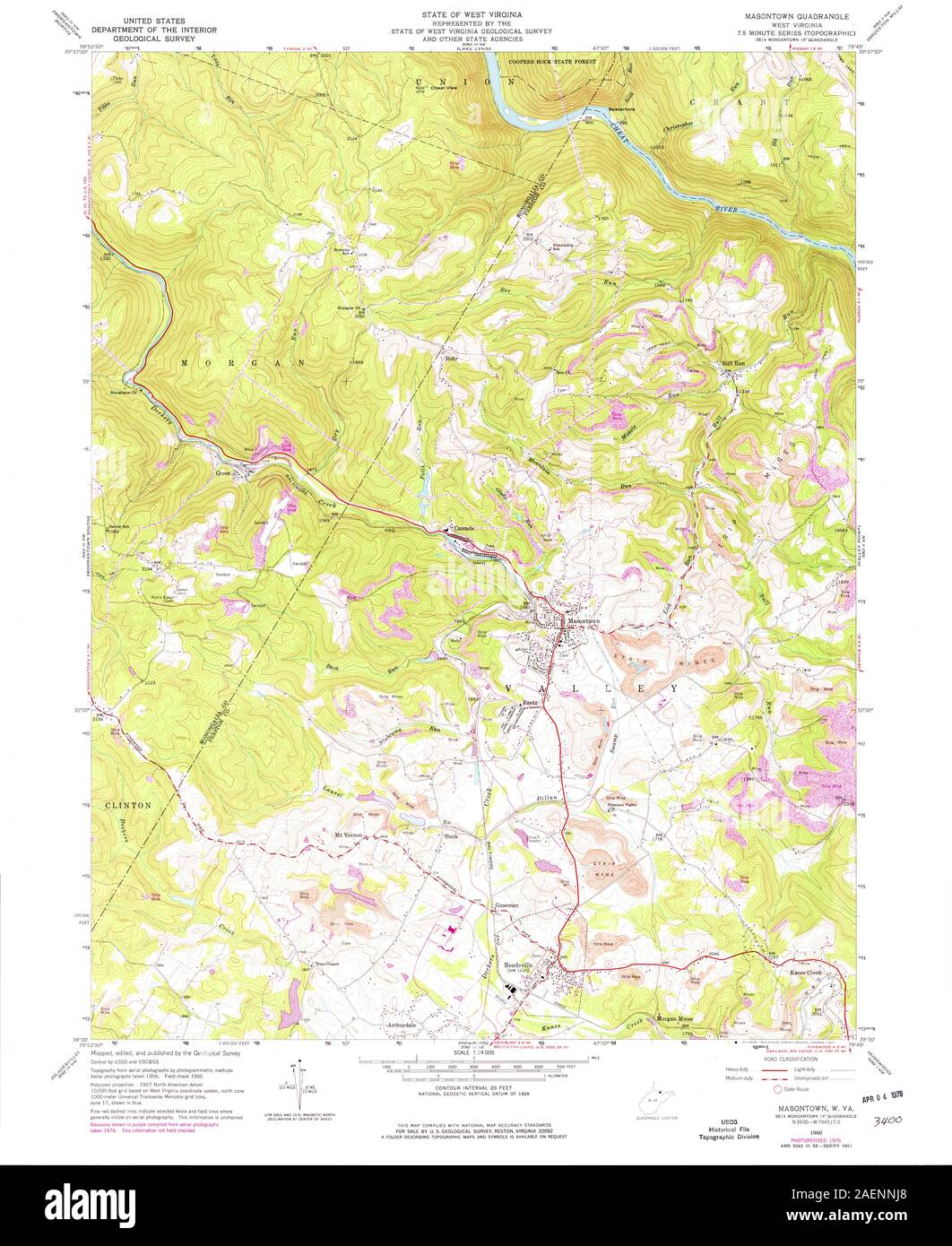 WV Masontown 253036 1960 24000 Stock Photo Alamy