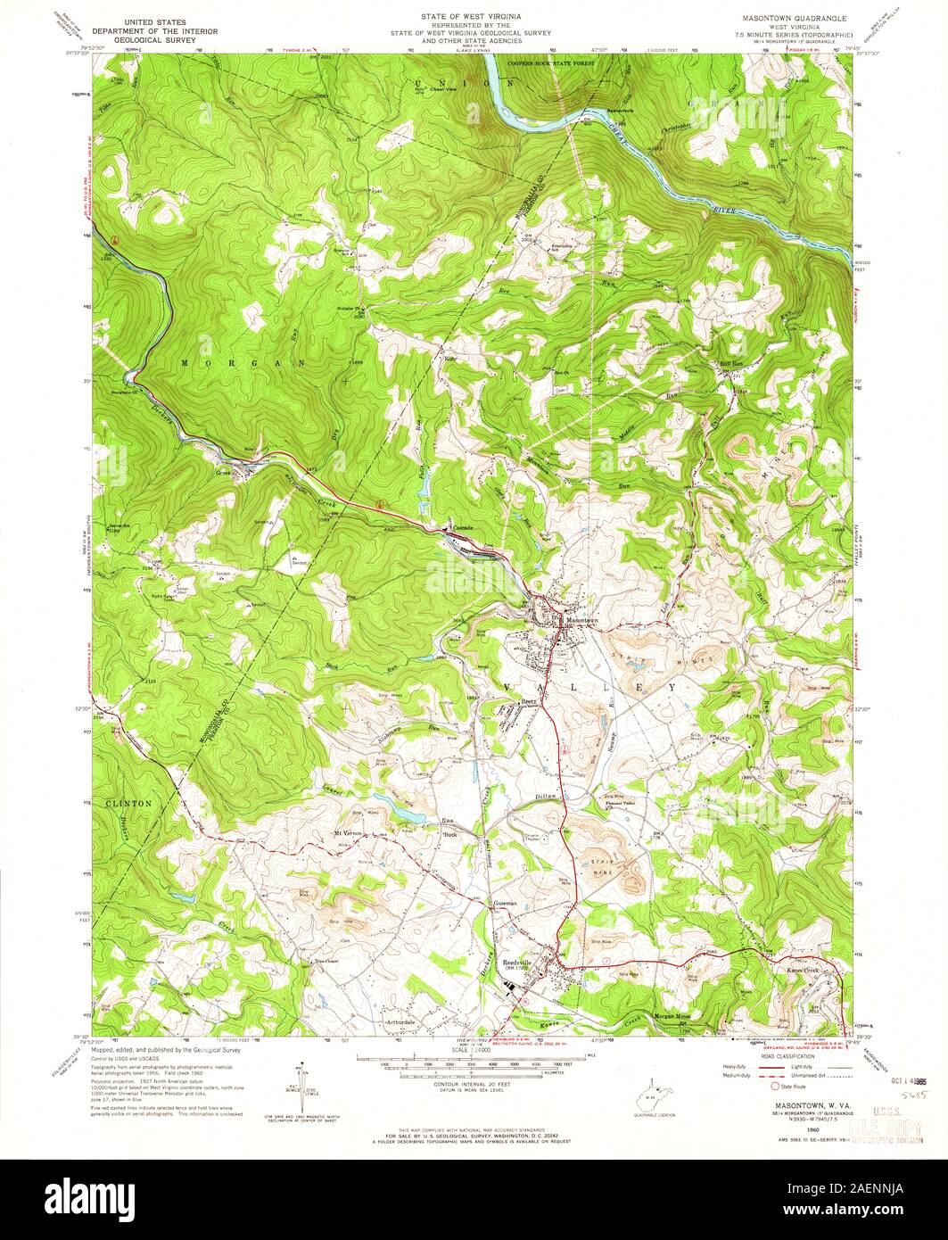 Masontown map hires stock photography and images Alamy