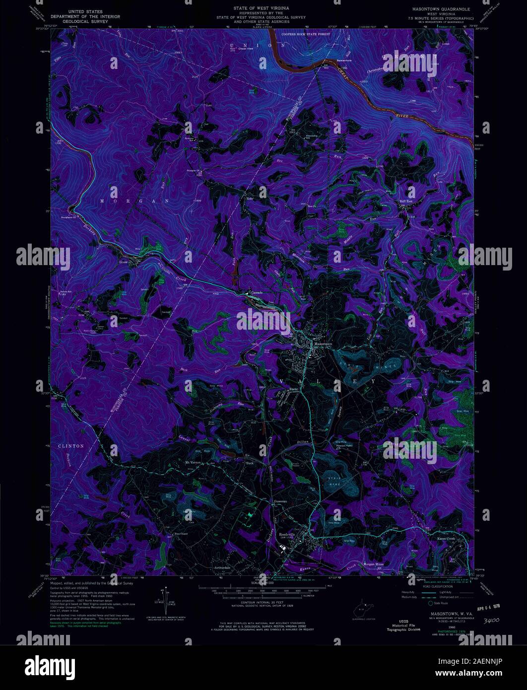 Masontown map hires stock photography and images Alamy