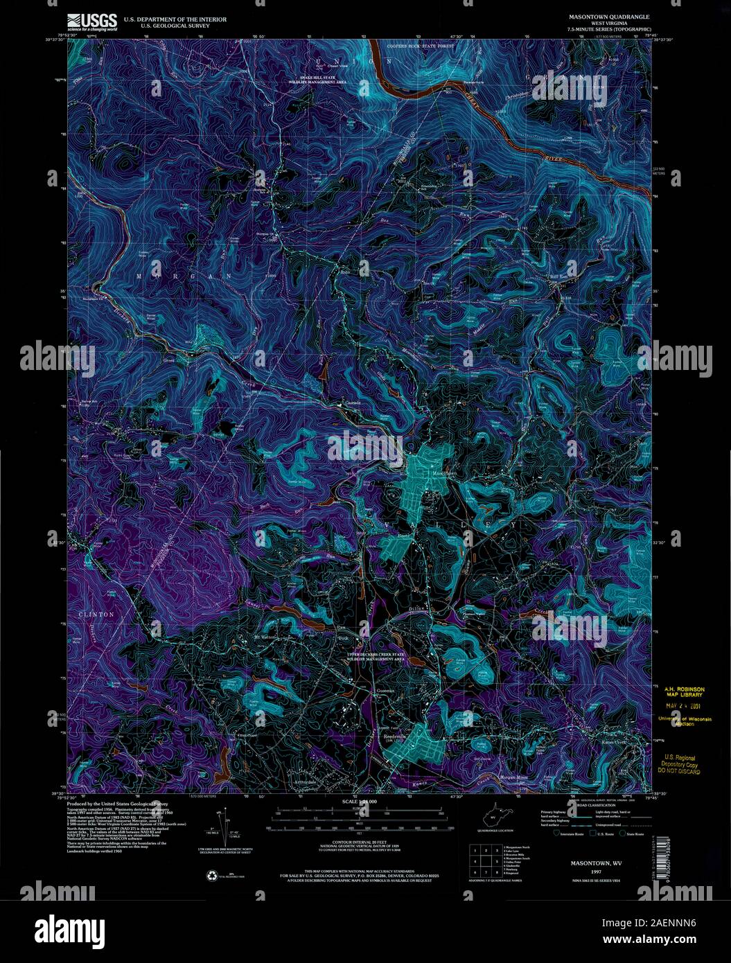 Masontown map hires stock photography and images Alamy