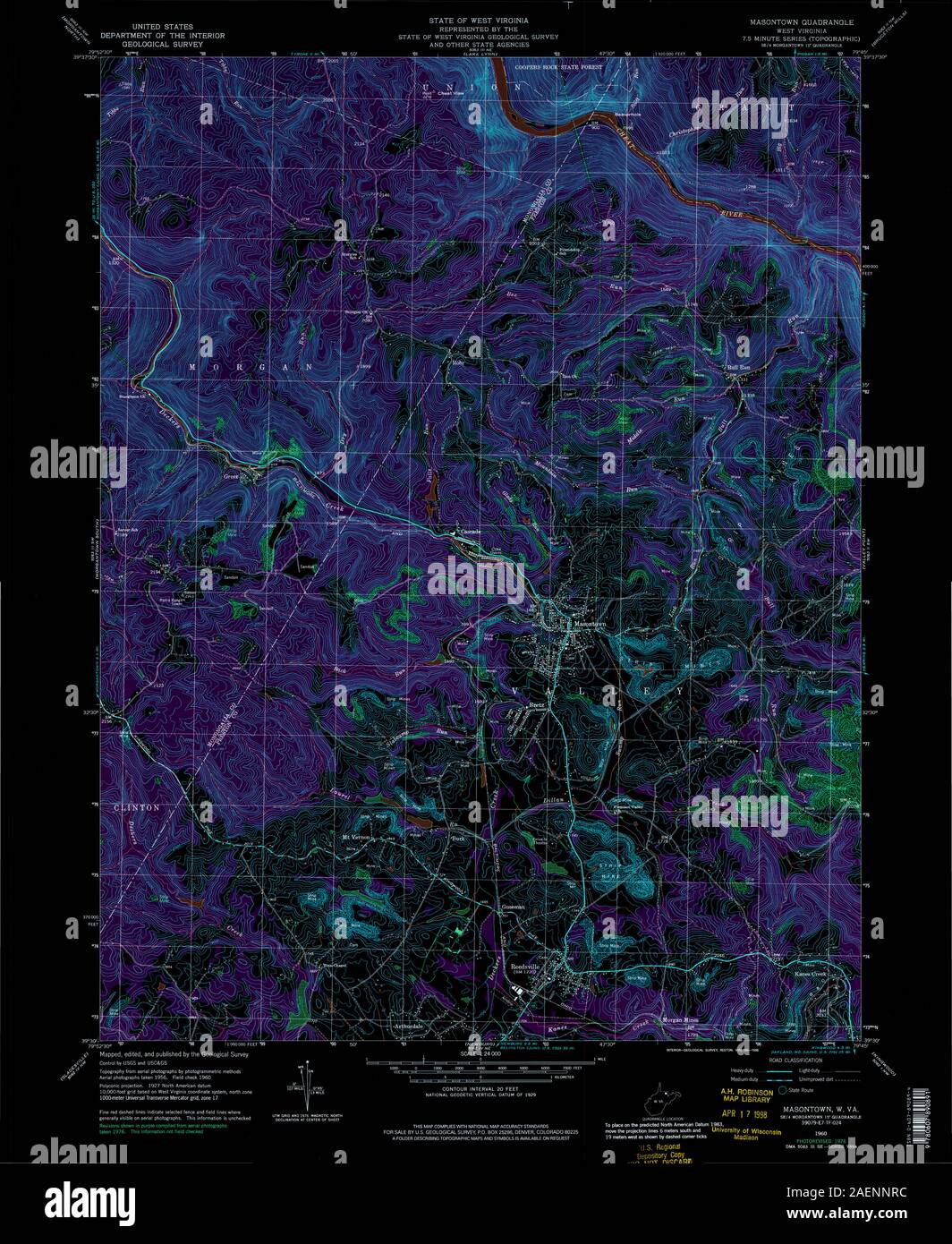 Masontown map hires stock photography and images Alamy