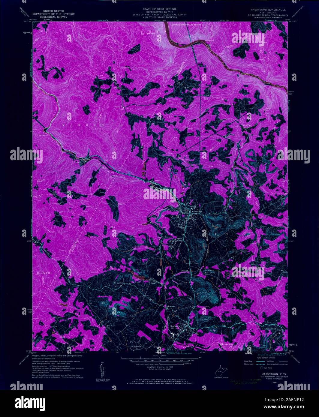 Masontown map hires stock photography and images Alamy