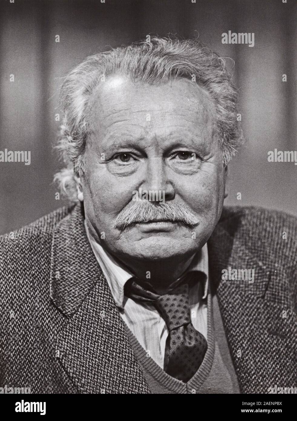 Ernst Schröder, deutscher Schauspieler und Regisseur, Deutschland späte 1960er Jahre. German actor and director Ernst Schroeder, Germany late 1960s. Stock Photo