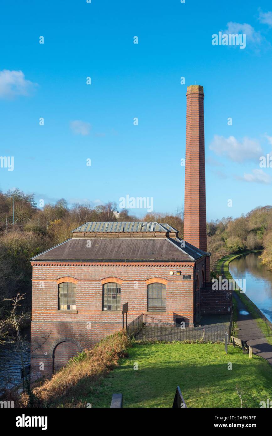 Galton Valley Pumping Station in Smethwick, West Midlands pumped water from the lower new main line canal up to the old main line canal Stock Photo