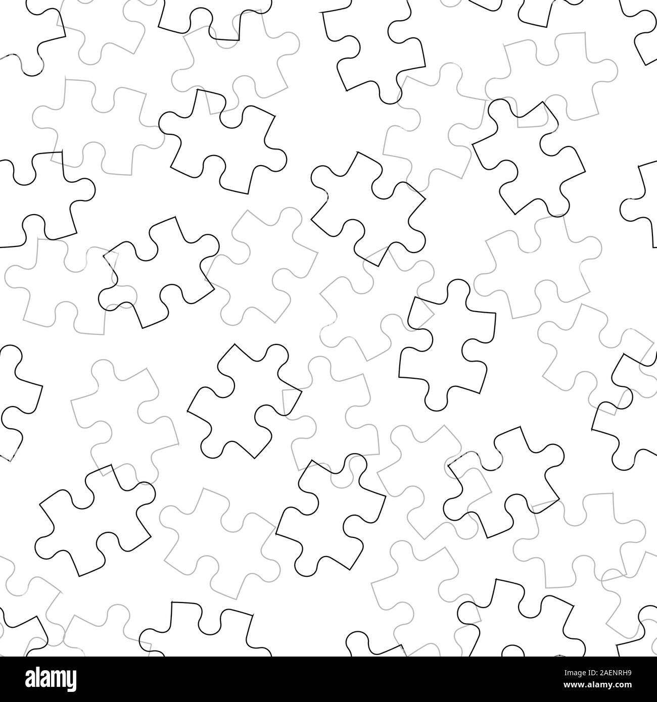 Beautiful seamless wallpaper with jigsaw puzzle, vector illustration