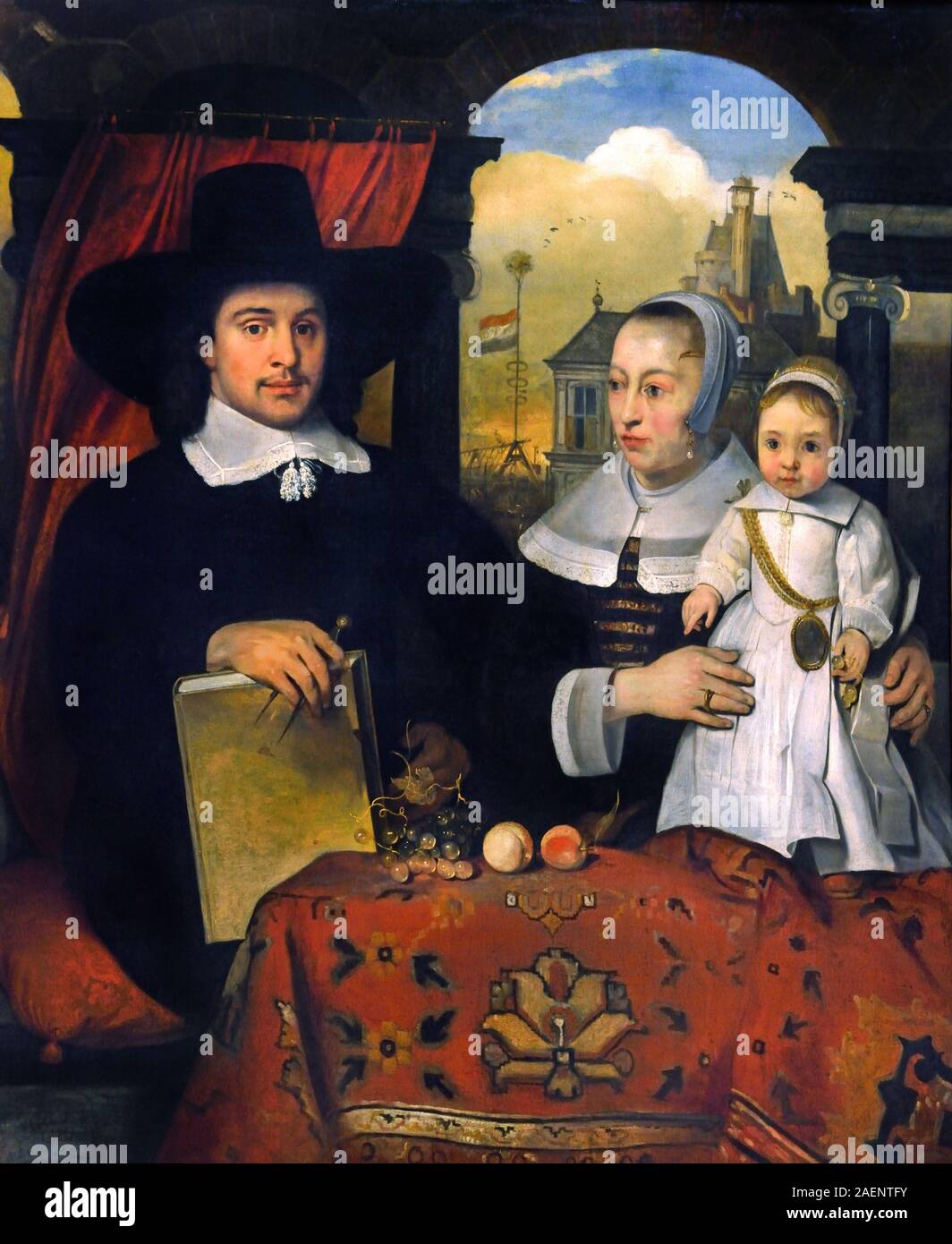 Willem van der Helm and his Wife, Barent, Bernard Pietersz Fabritius, Fabricius, 1624 - 1673, Dutch, The Netherlands. Stock Photo