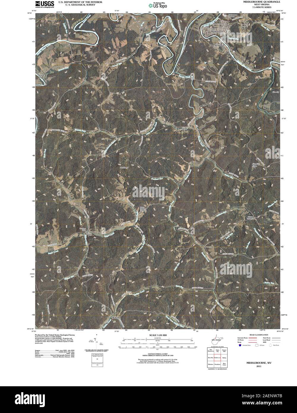 Middlebourne map hires stock photography and images Alamy
