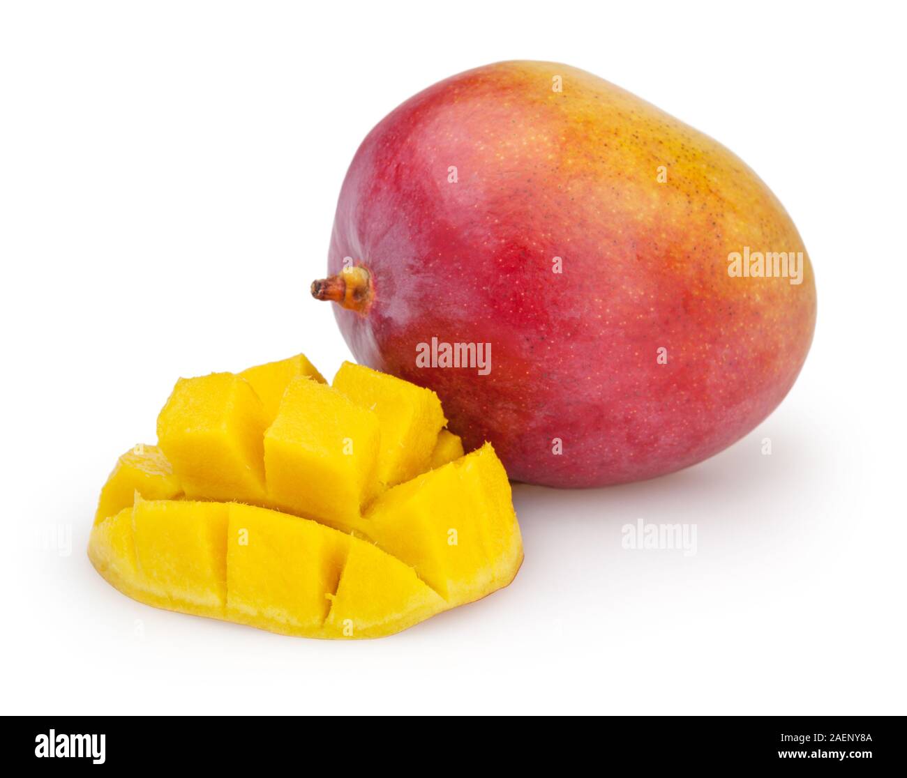 Mango isolated on white background with clipping path Stock Photo - Alamy