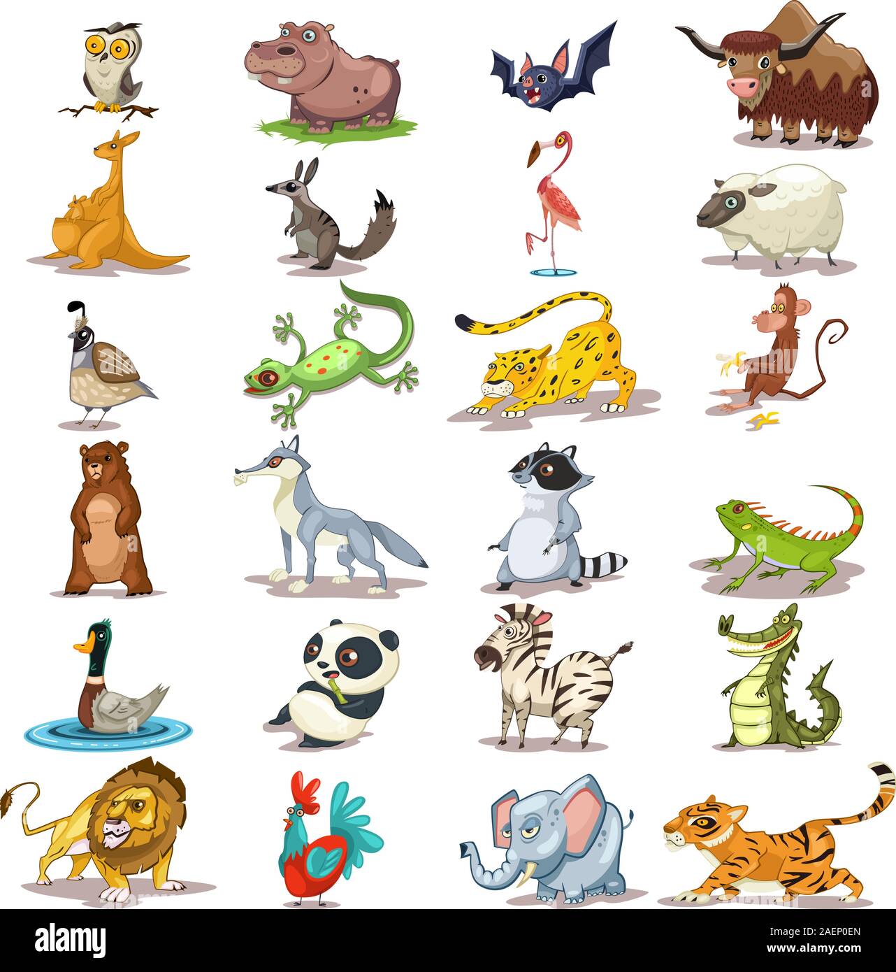 funny jungle animals Stock Vector Image & Art - Alamy