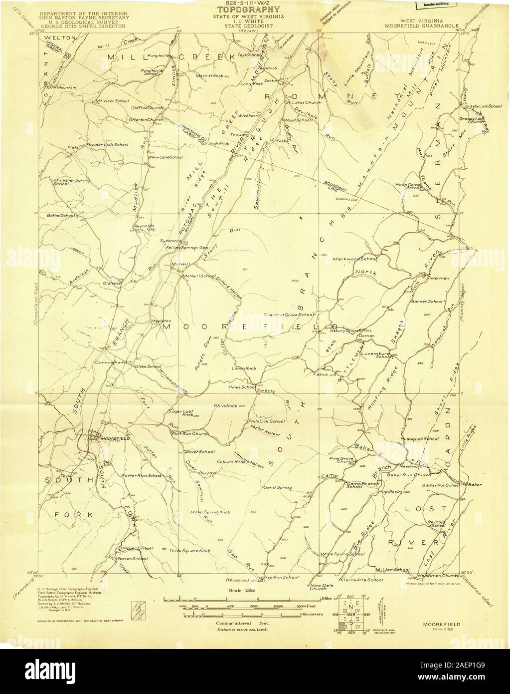 Map of moorefield hires stock photography and images Alamy