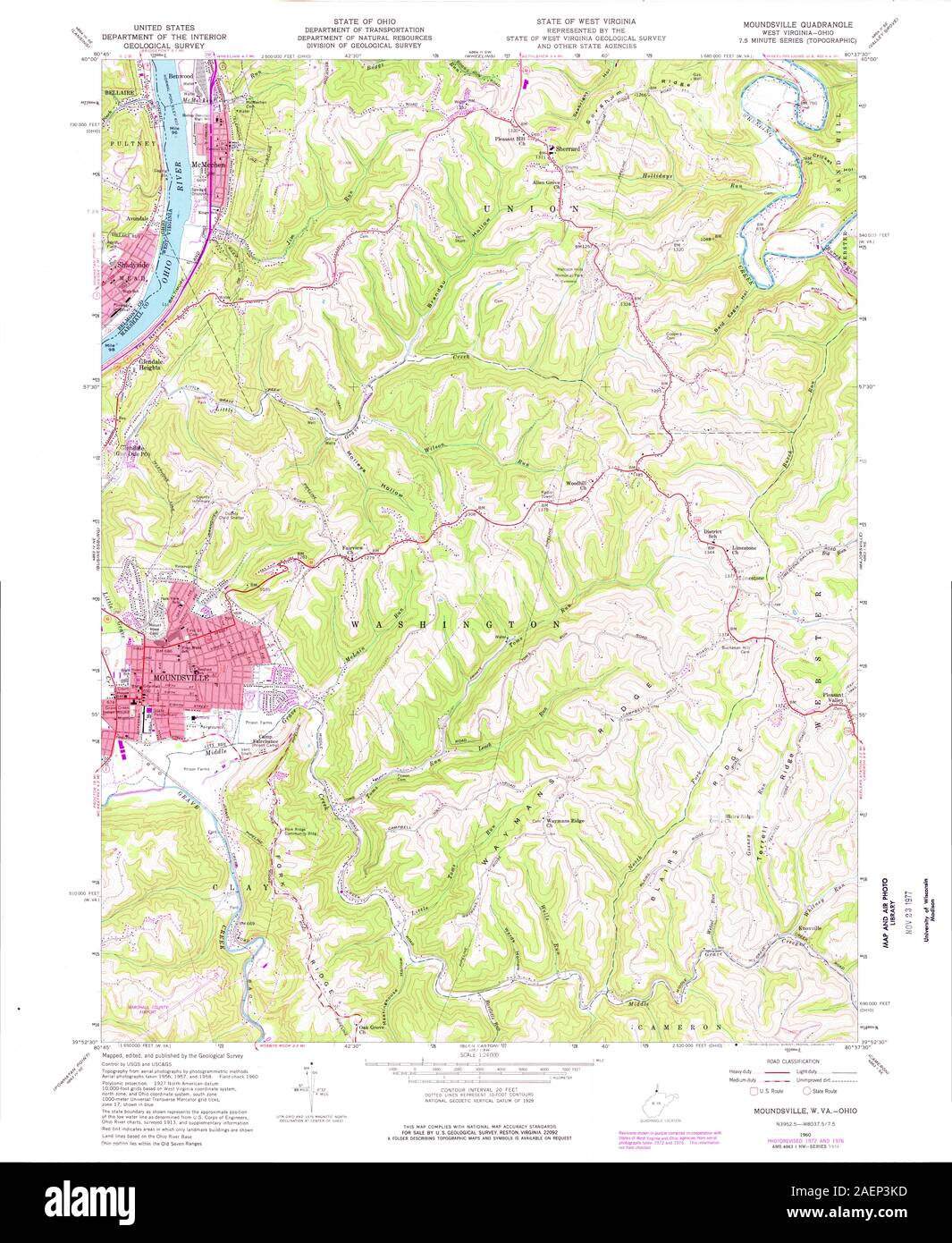 Map of moundsville hires stock photography and images Alamy