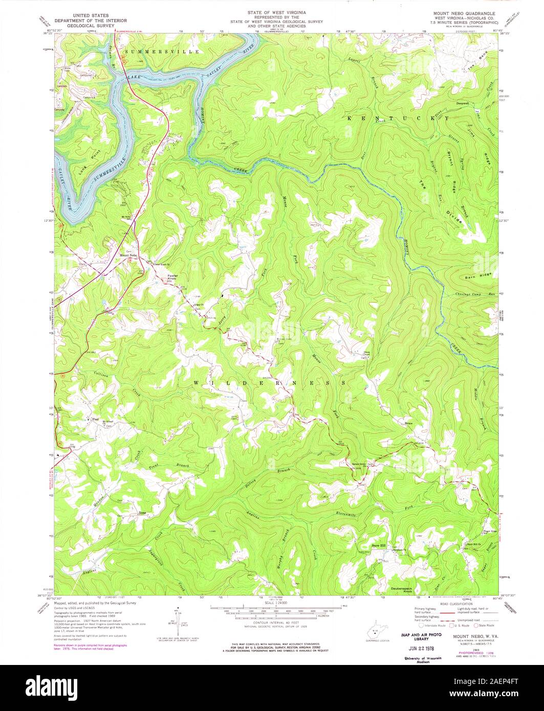 WV Mount Nebo 701104 1969 24000 Stock Photo Alamy