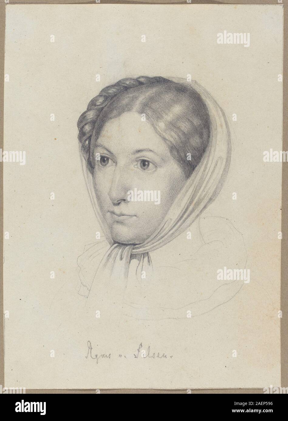 A portrait by Wilhelm von Kügelgen from around 1822 depicting Agnes von ...