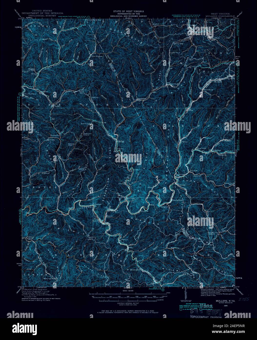 WV Mullens 253730 1925 62500 Inverted Stock Photo Alamy