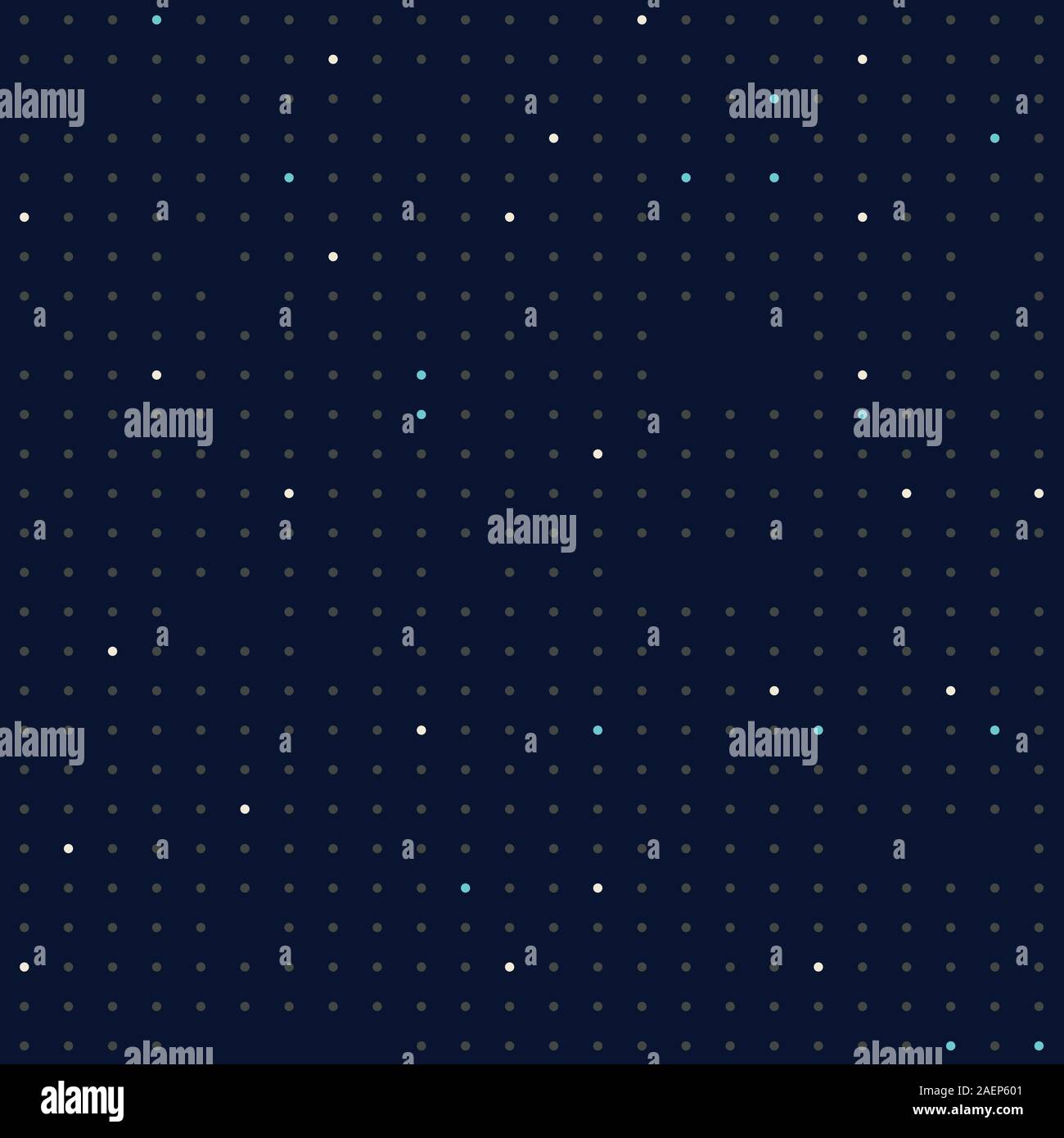 Dotted seamless vector pattern. Dark blue colors abstract paper design texture. Stock Vector