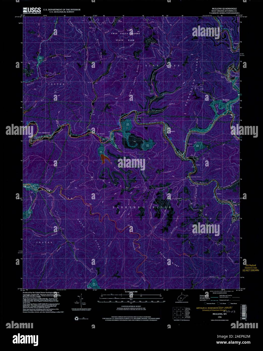 Map of mullens hires stock photography and images Alamy