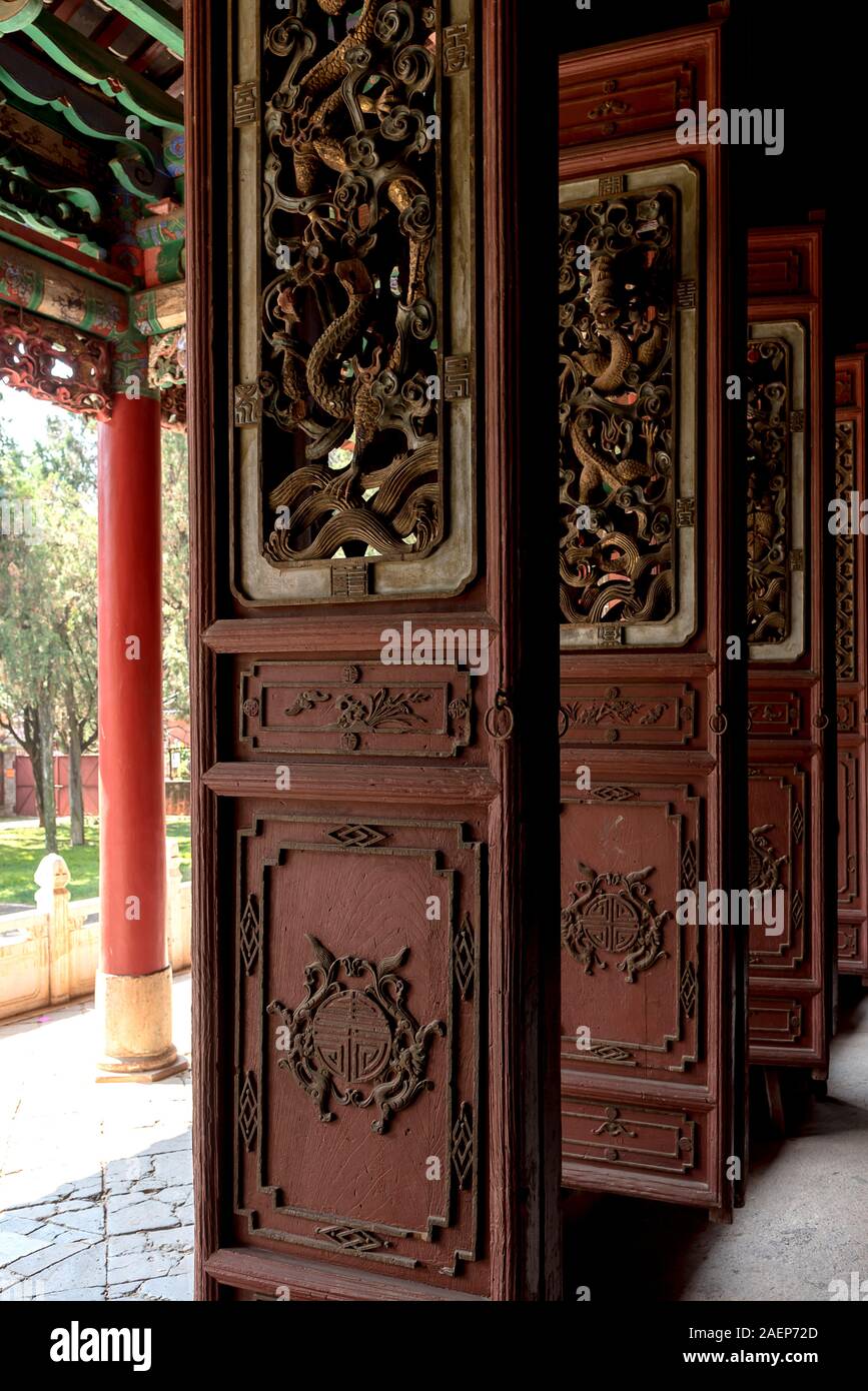 March 7, 2019: An ancient stately home in the historic city center of Jianshui. Yunnan, China Stock Photo