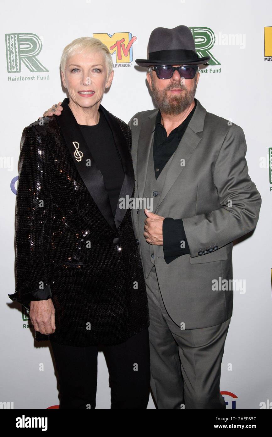 New York, NY, USA. 9th Dec, 2019. Annie Lennox, Dave Stewart at