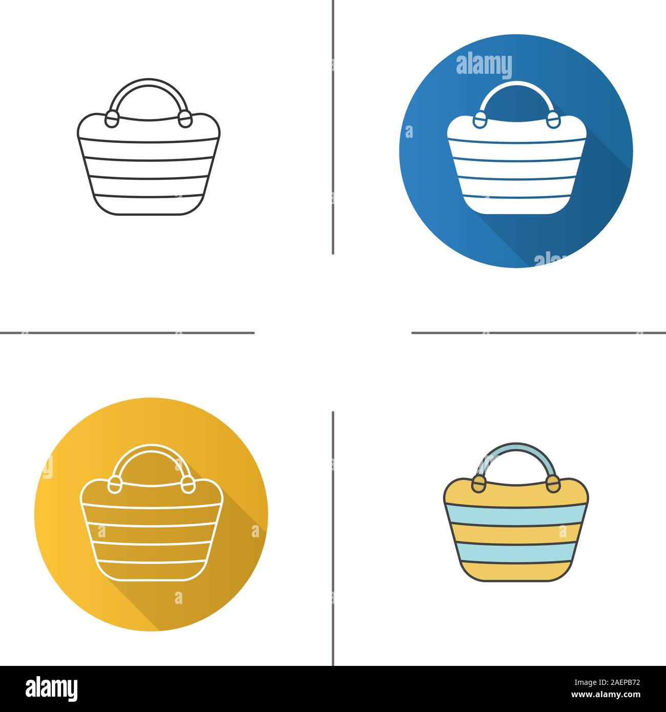 Handbag Icon, Hand Bag Design Vector Art Illustration Stock Vector Image &  Art - Alamy
