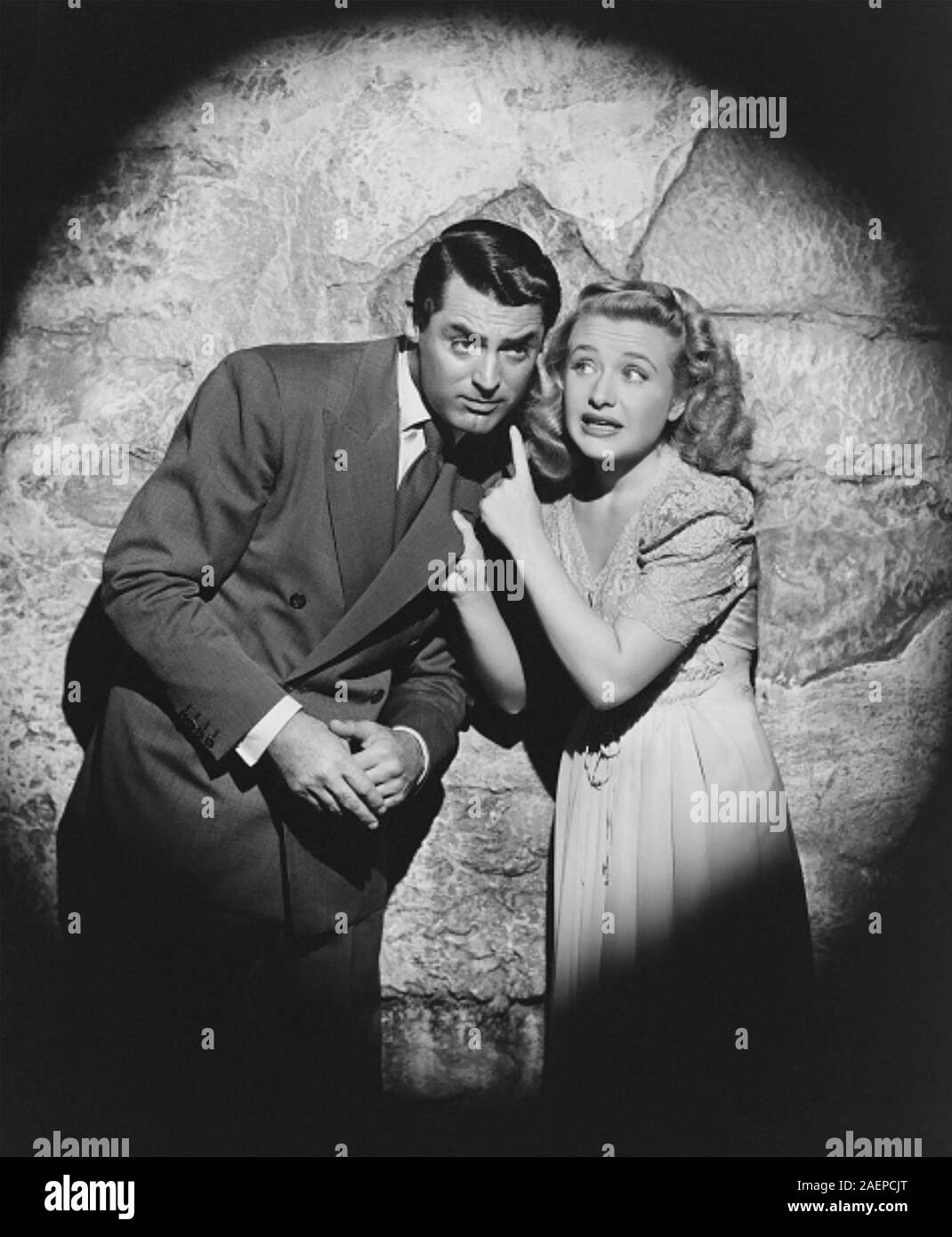 ARSENIC AND OLD LACE 1944 Warner Bros film with Cary Grant and Priscilla Lane Stock Photo