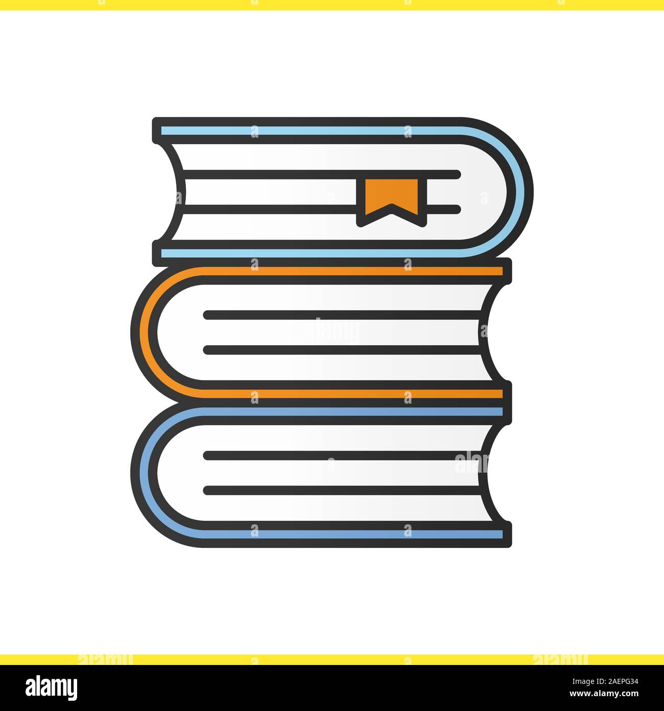 Three textbooks Stock Vector Images - Alamy