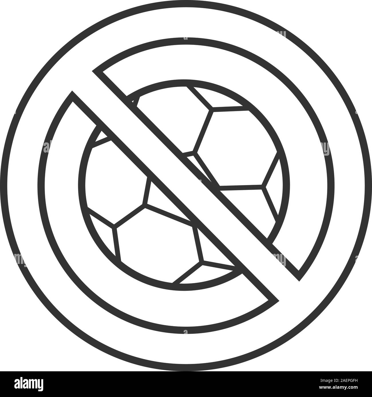 2 X NO BALL GAMES BLACK AND WHITE STICKERS SIGNS 