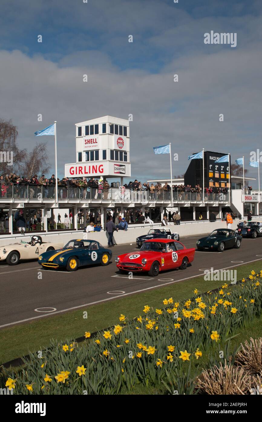 Goodwood Motor racing Chichester West Sussex Stock Photo Alamy