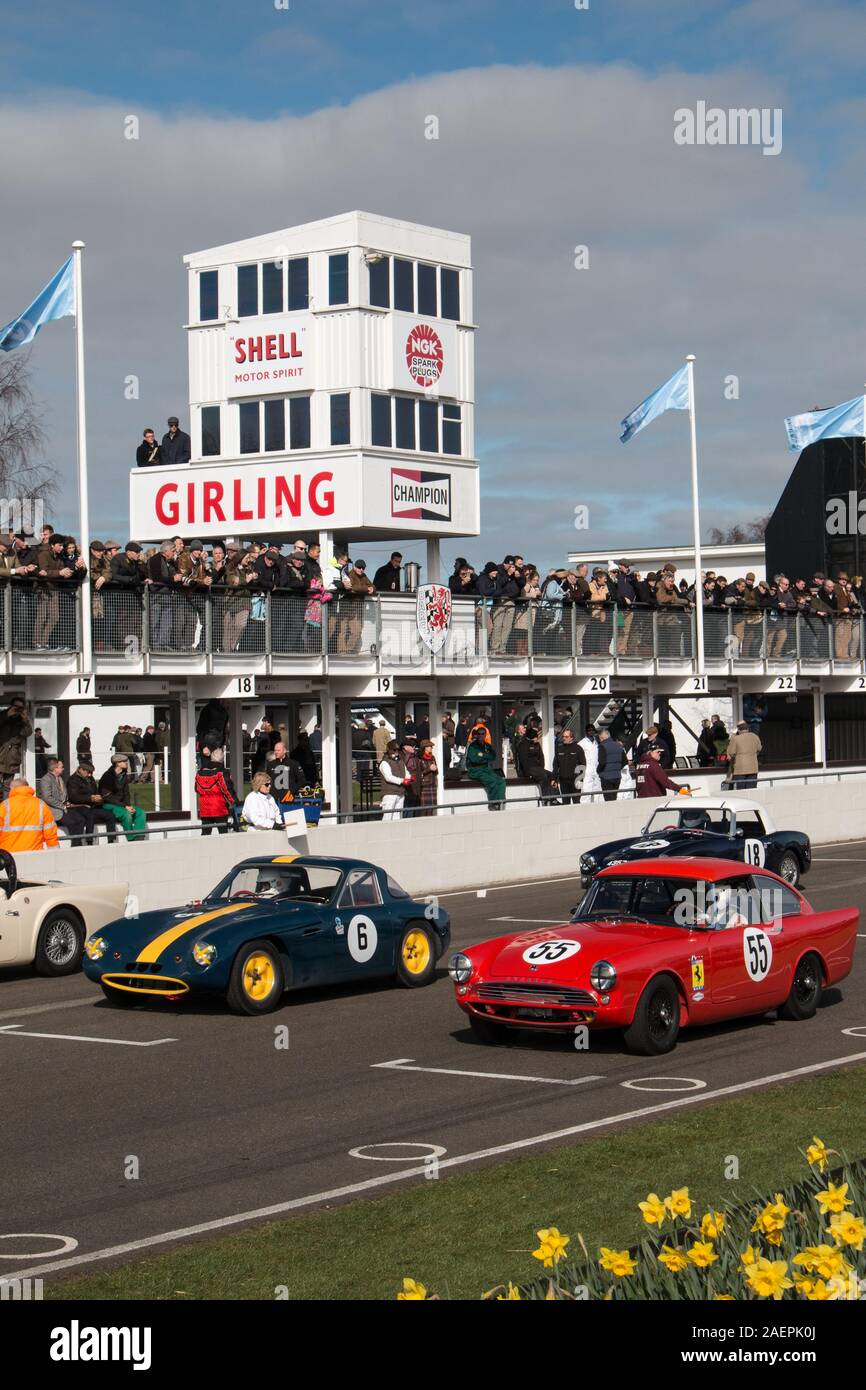 Goodwood Motor racing Chichester West Sussex Stock Photo Alamy
