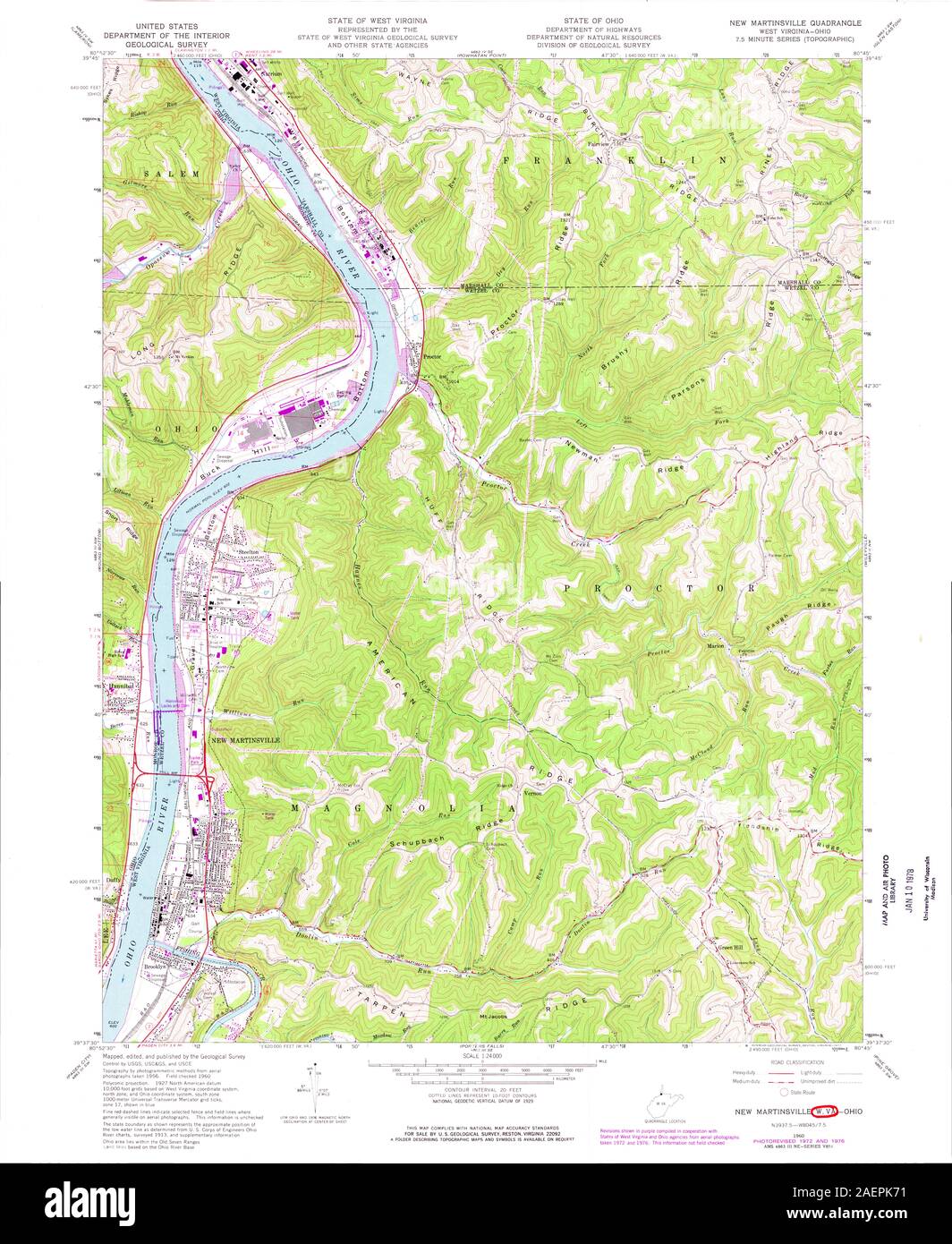WV New Martinsville 701160 1960 24000 Stock Photo Alamy
