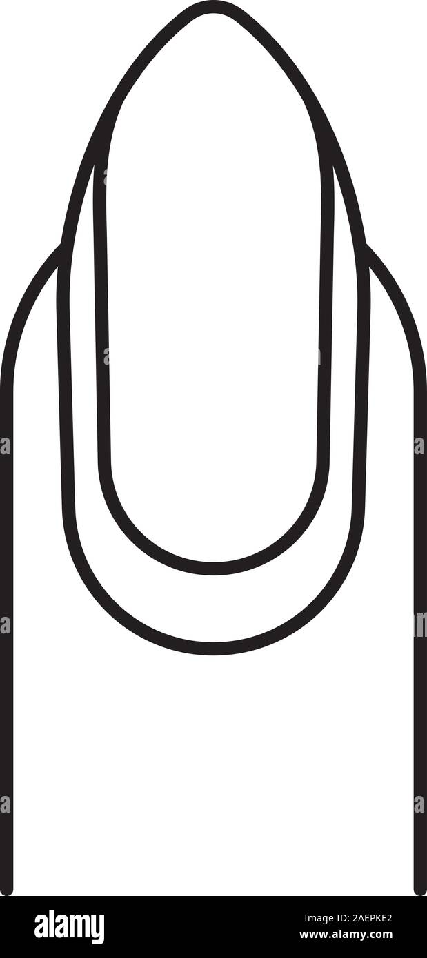 Almond Shaped Nail With Reverse Moon Manicure Linear Icon Thin Line Illustration Classic Manicure Contour Symbol Vector Isolated Outline Drawing Stock Vector Image Art Alamy