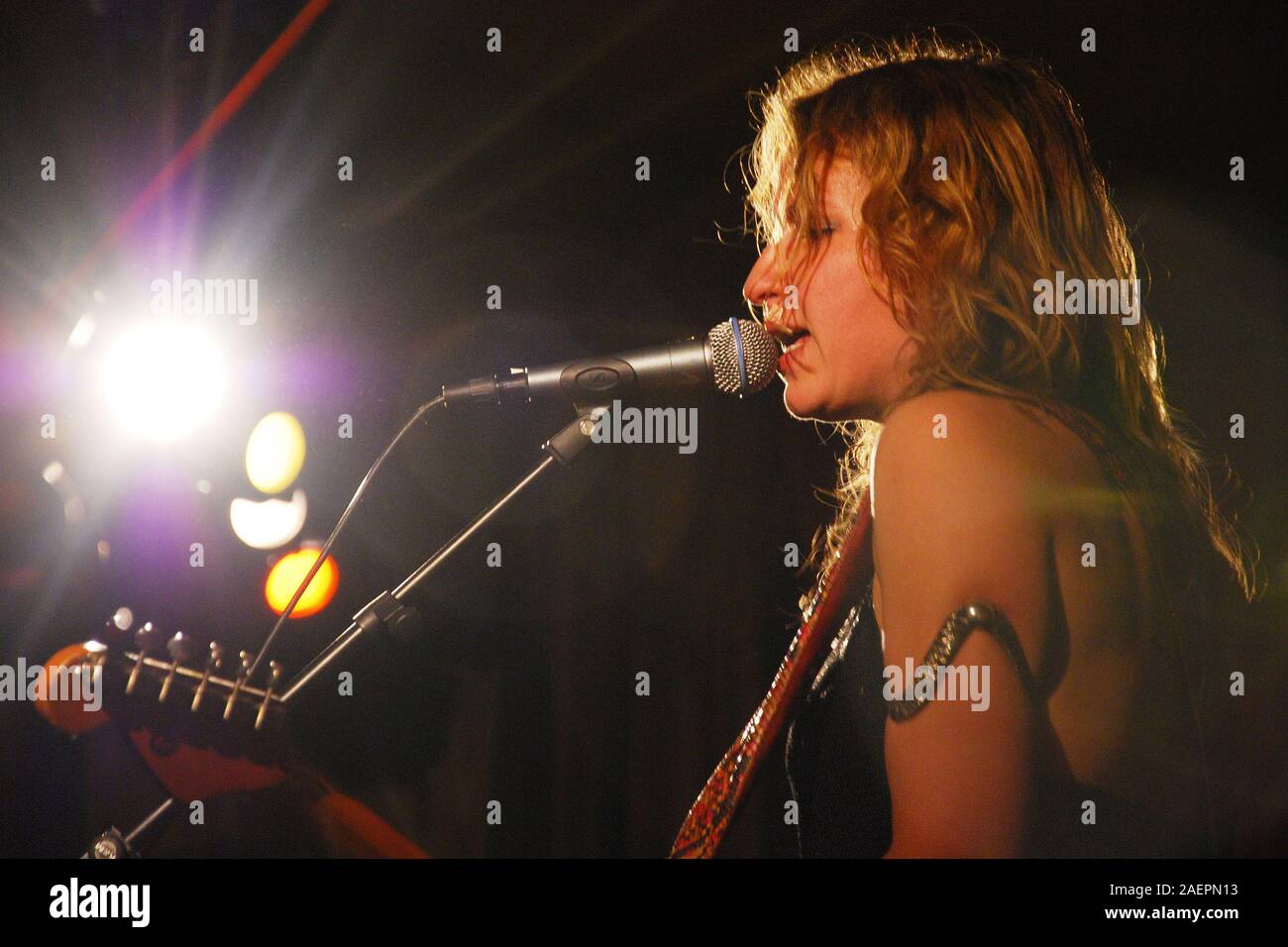 blues gitarist and vocalist Ana Popovic on stage Stock Photo