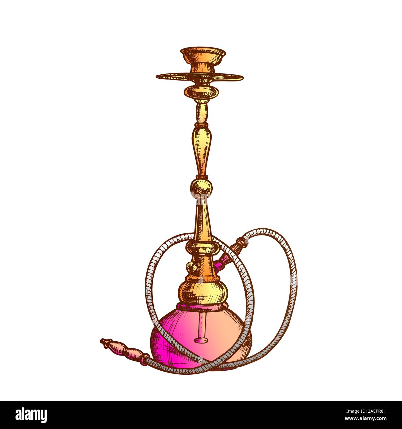 Smoking Hookah Drawing