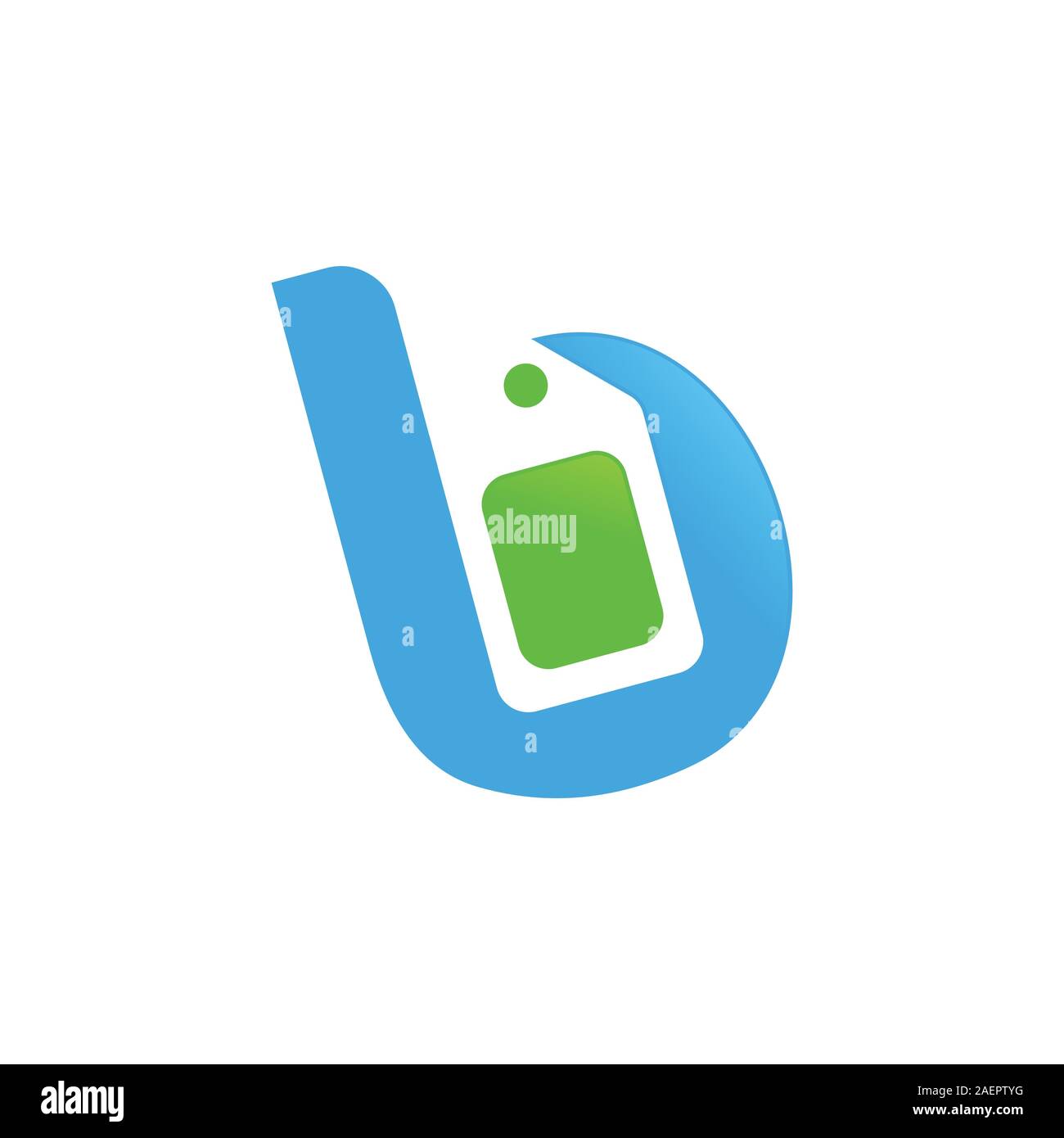 Initial B Letter Sell Price Tag Vector Symbol Graphic Logo Icon Design ...