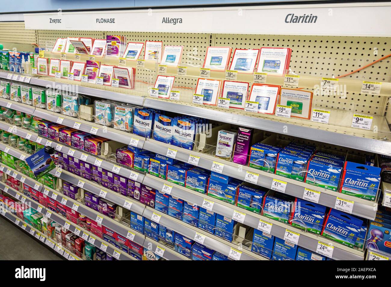 Florida Miami Beach Walgreens pharmacy drug store OTC over the counter