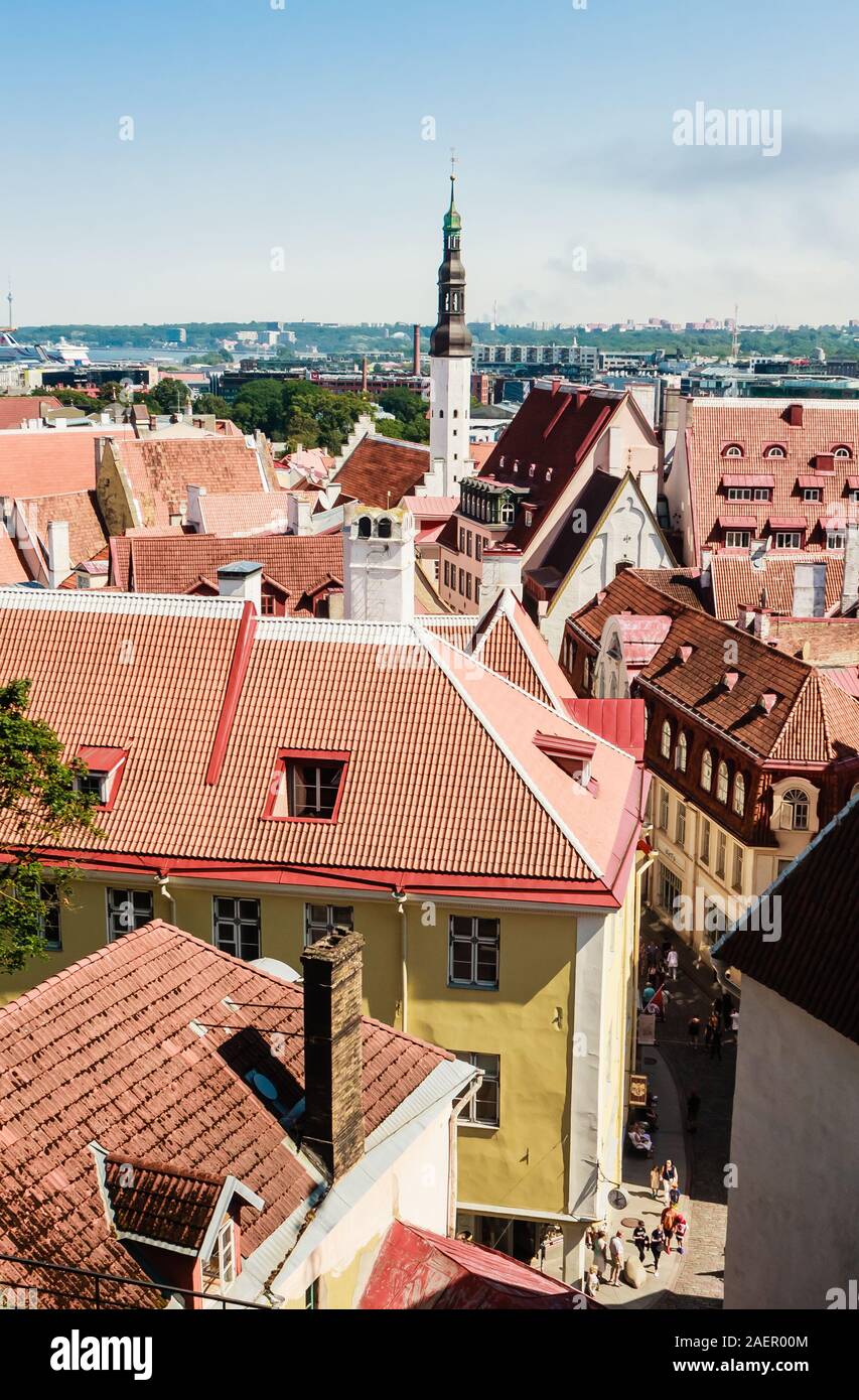 Historical old town of Tallinn, capital of Estonia Stock Photo
