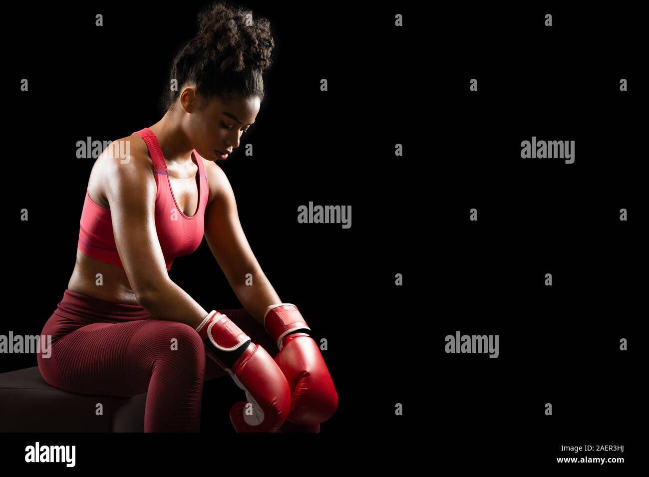 Female Boxing Knockout Punch High Resolution Stock Photography and Images Alamy