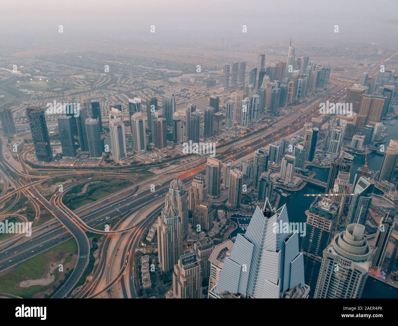 Dubai palm islands aerial hi-res stock photography and images - Alamy